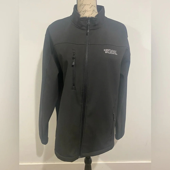 Kentucky Wildcats Top of the World SoftShell Jacket Black size Men's Large - Picture 3 of 10